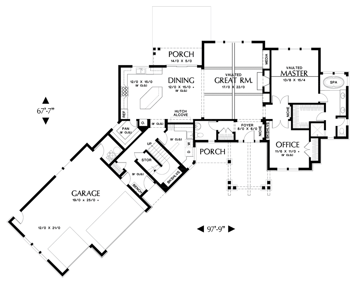 Lodge House Plan 22190 The Silverton 2637 Sqft 3 Beds 2 1 Baths