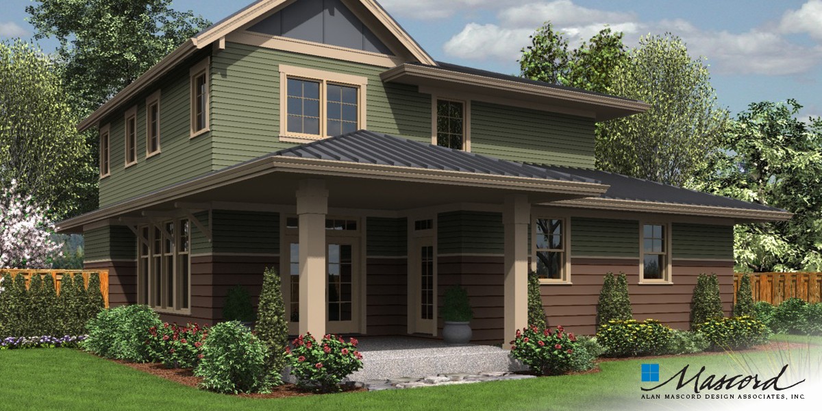 Mascord House Plan 22193ES The Forest Park