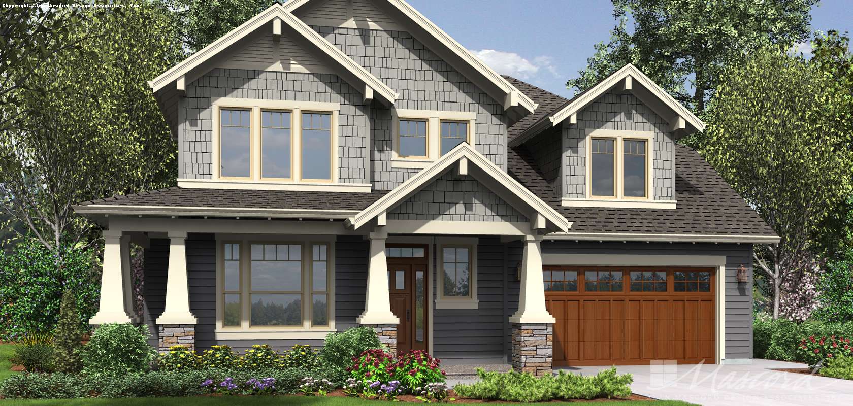 Mascord House Plan 22199: The Hood River