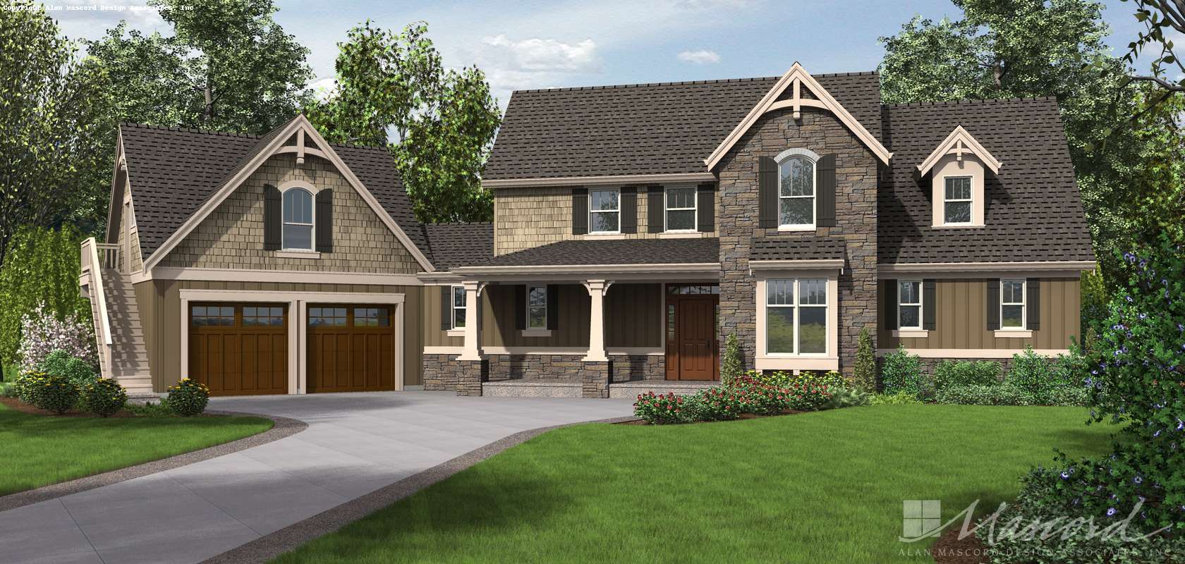 Mascord House Plan 22201: The Hartford