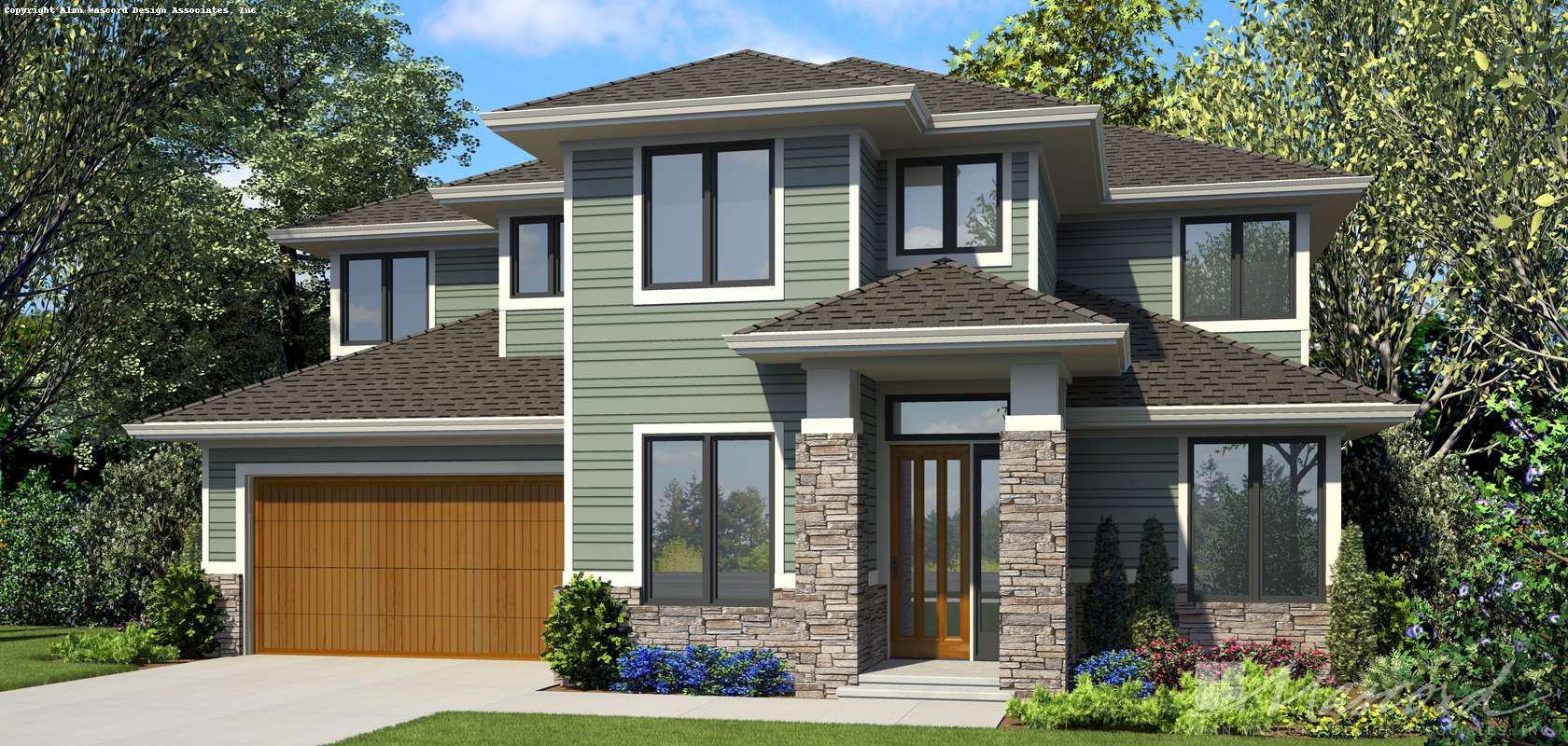 Mascord House Plan 22218: The Easley