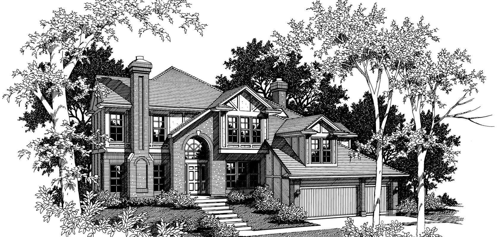 European House Plan 2237K The Braham: 2886 Sqft, 4 Beds, 2.1 Baths