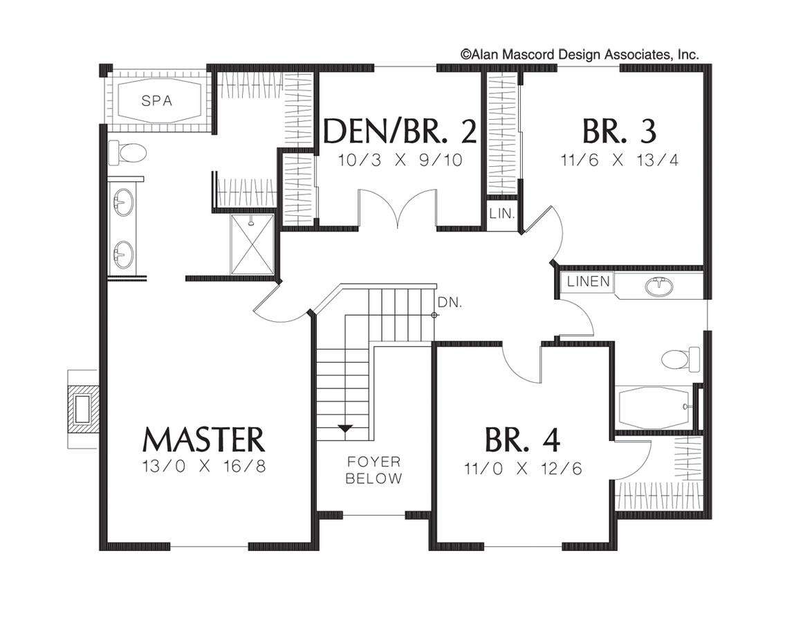 Country House Plan 2239N The Hazelsmith 2107 Sqft, 4 Beds