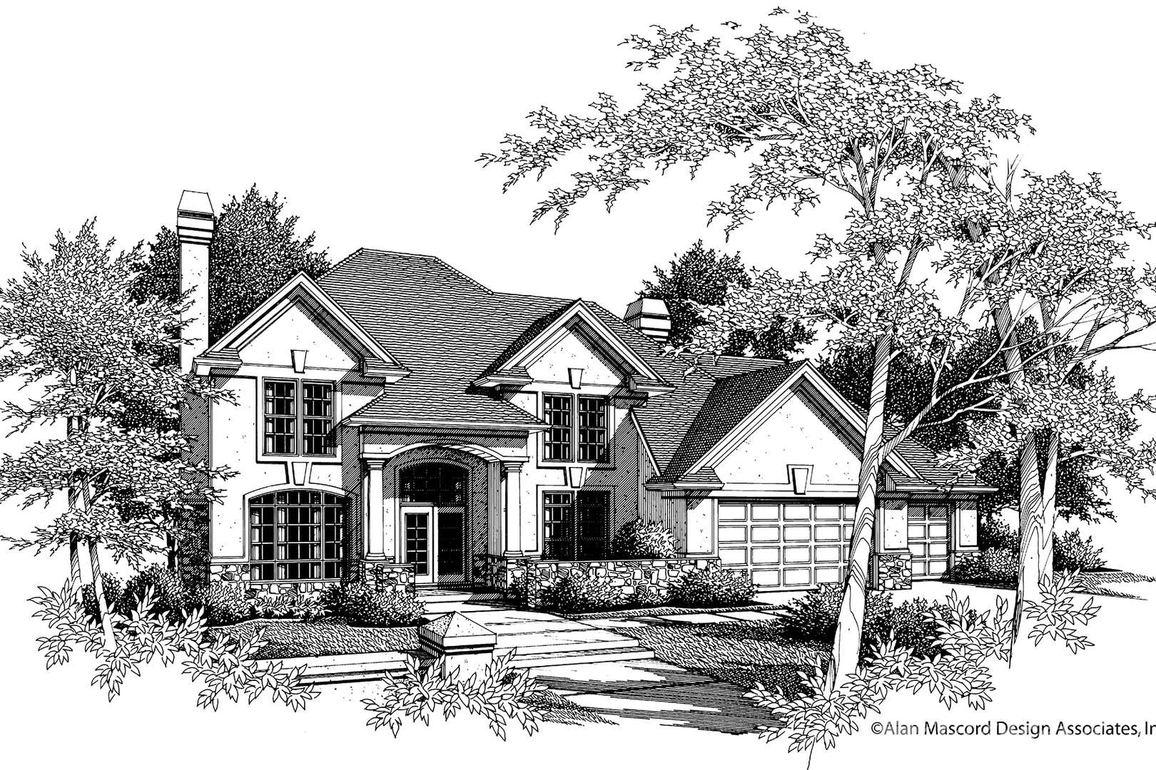 European House Plan 2262A The Bellmond: 2739 Sqft, 4 Beds, 2.1 Baths