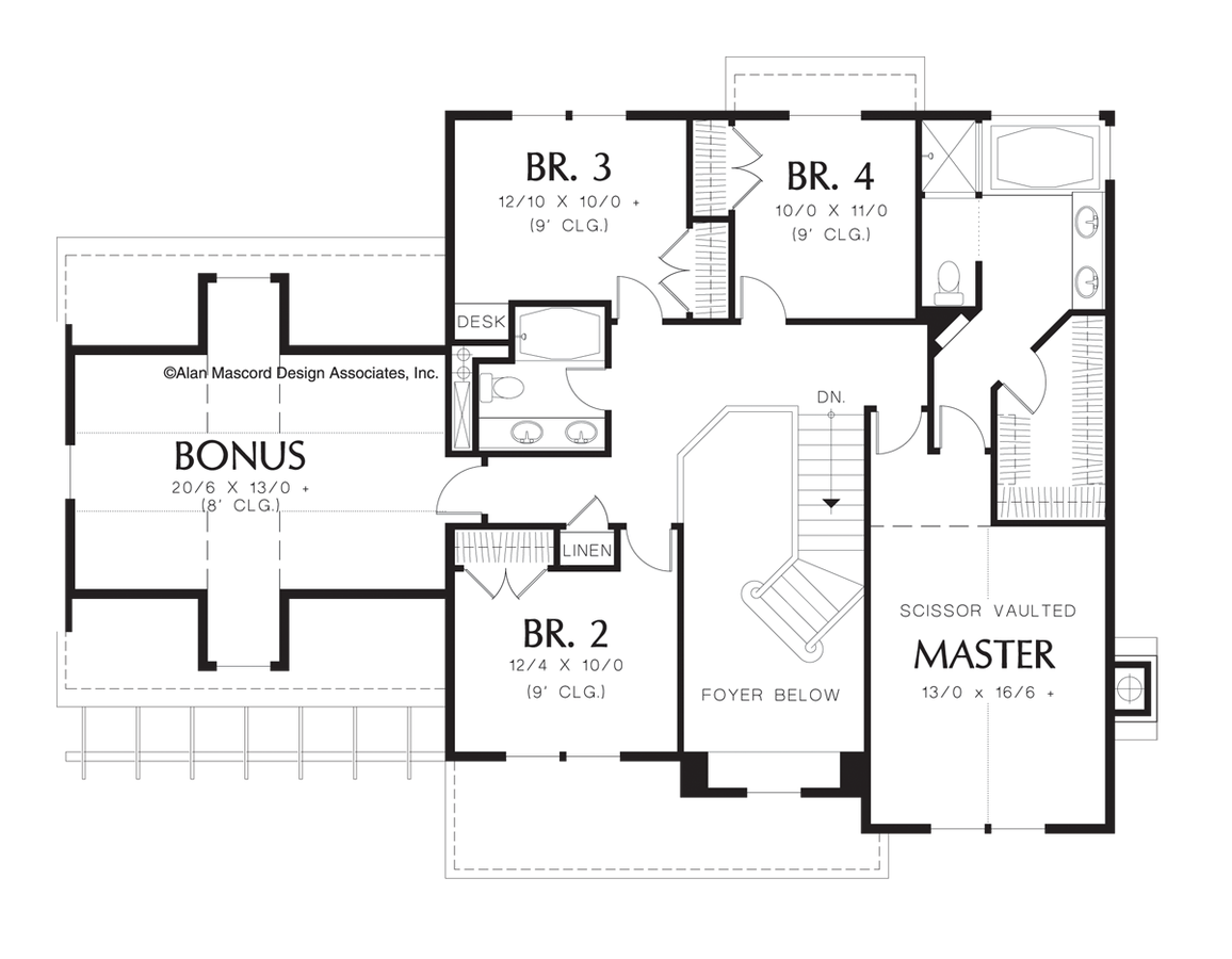 Country House Plan 2271AB The Campton: 2598 Sqft, 4 Beds, 2.1 Baths