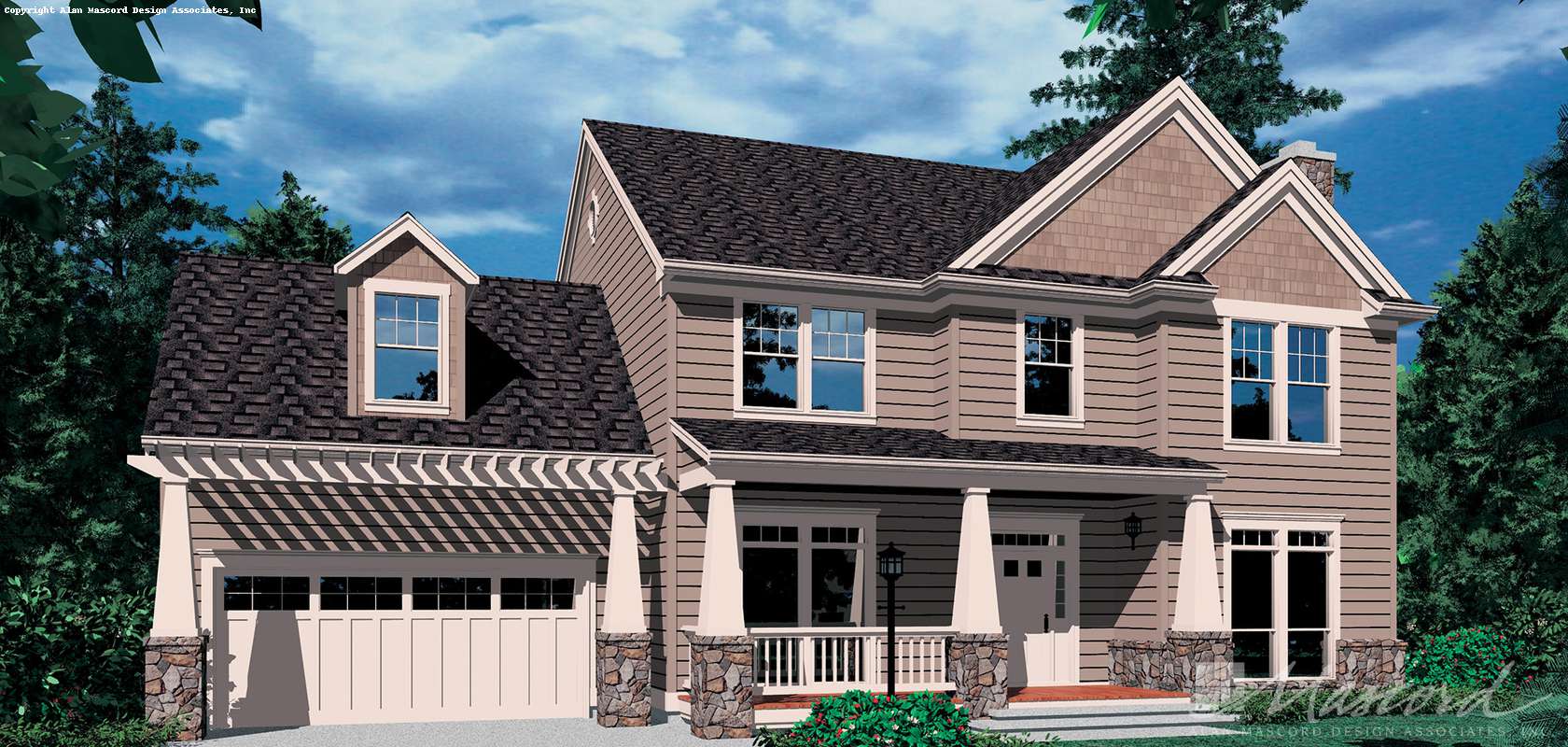 Mascord House Plan 2271AB: The Campton