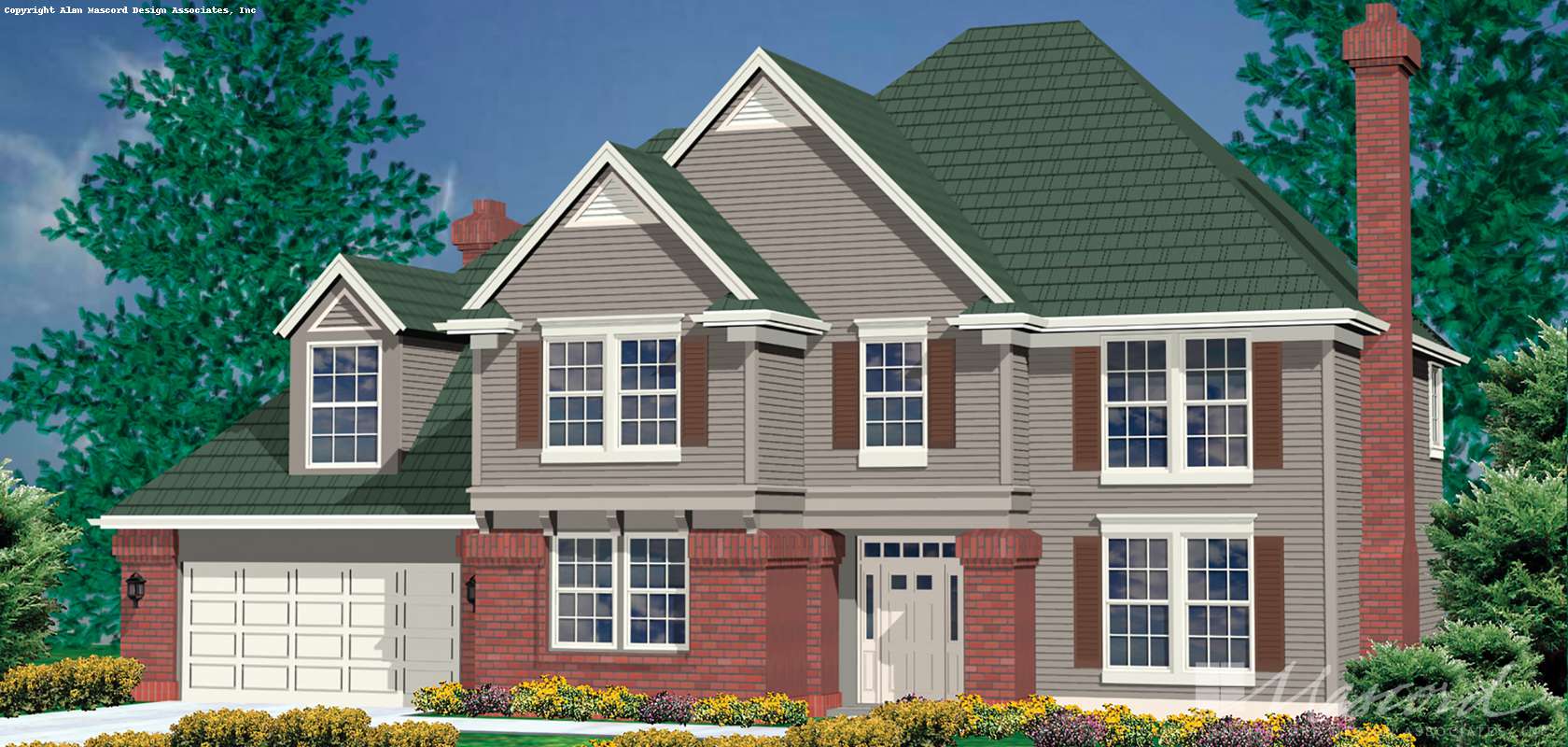 Mascord House Plan 2278: The Bienville