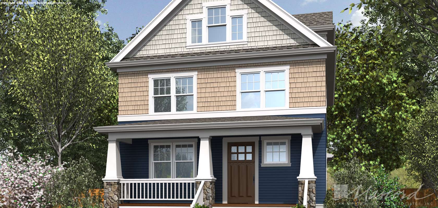 Mascord House Plan 23108: The Manchester