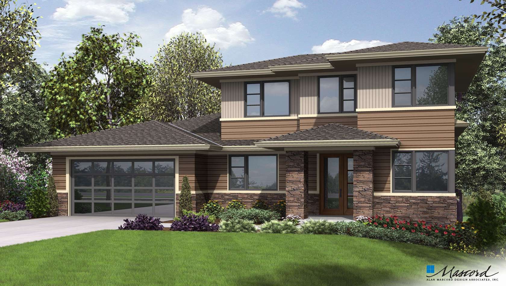 Mascord House Plan 23113: The Springlake