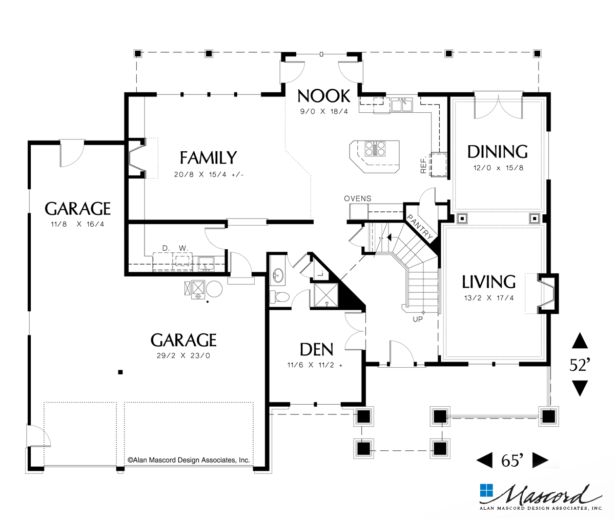 Country House Plan 2343EA The Branigan: 3308 Sqft, 4 Beds, 4 Baths