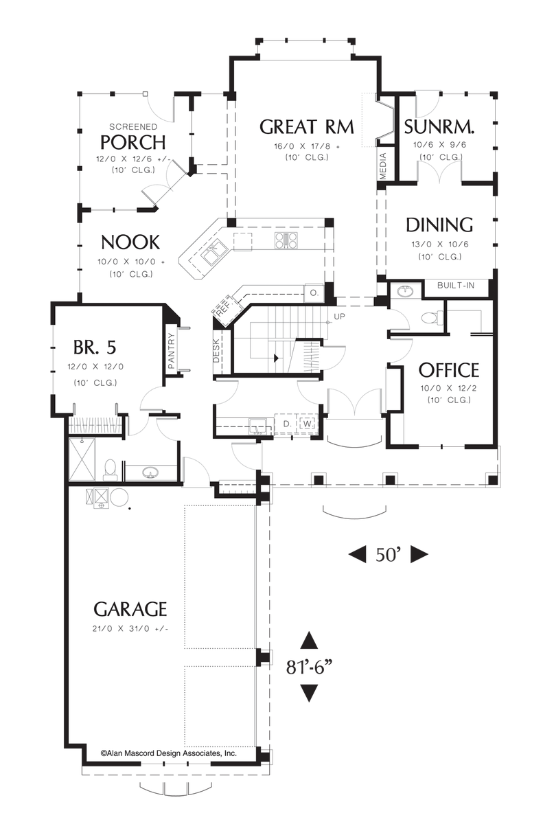 Craftsman House Plan 2357 The Lafayette: 3254 Sqft, 5 Beds, 3.1 Baths