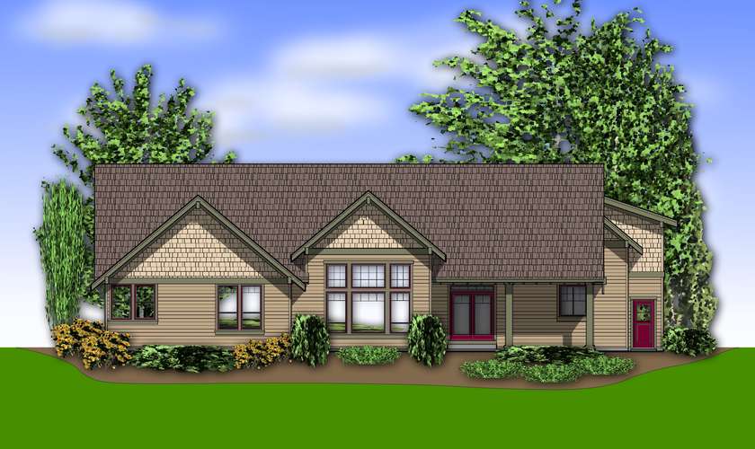 Mascord House Plan B2377: The Pineville
