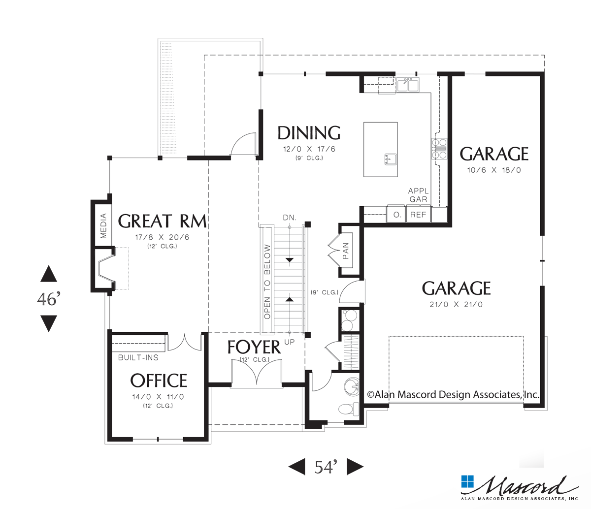 Modern Prairie House Plan 2381A The Lomond: 3741 Sqft, 4 Beds, 3.1 Baths