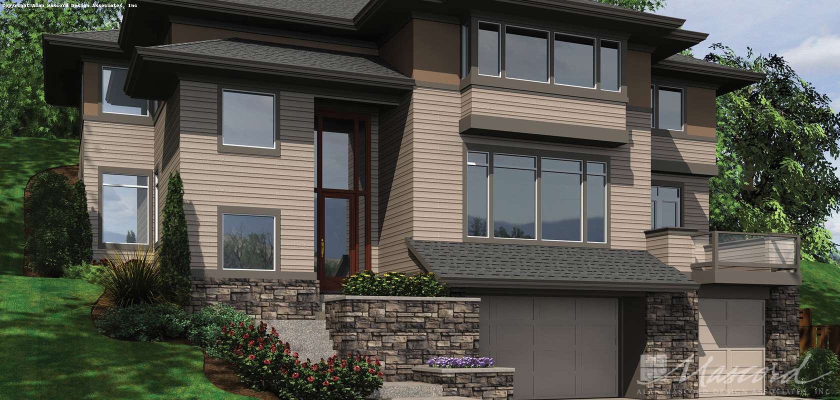 Mascord House Plan 2389: The Raymond