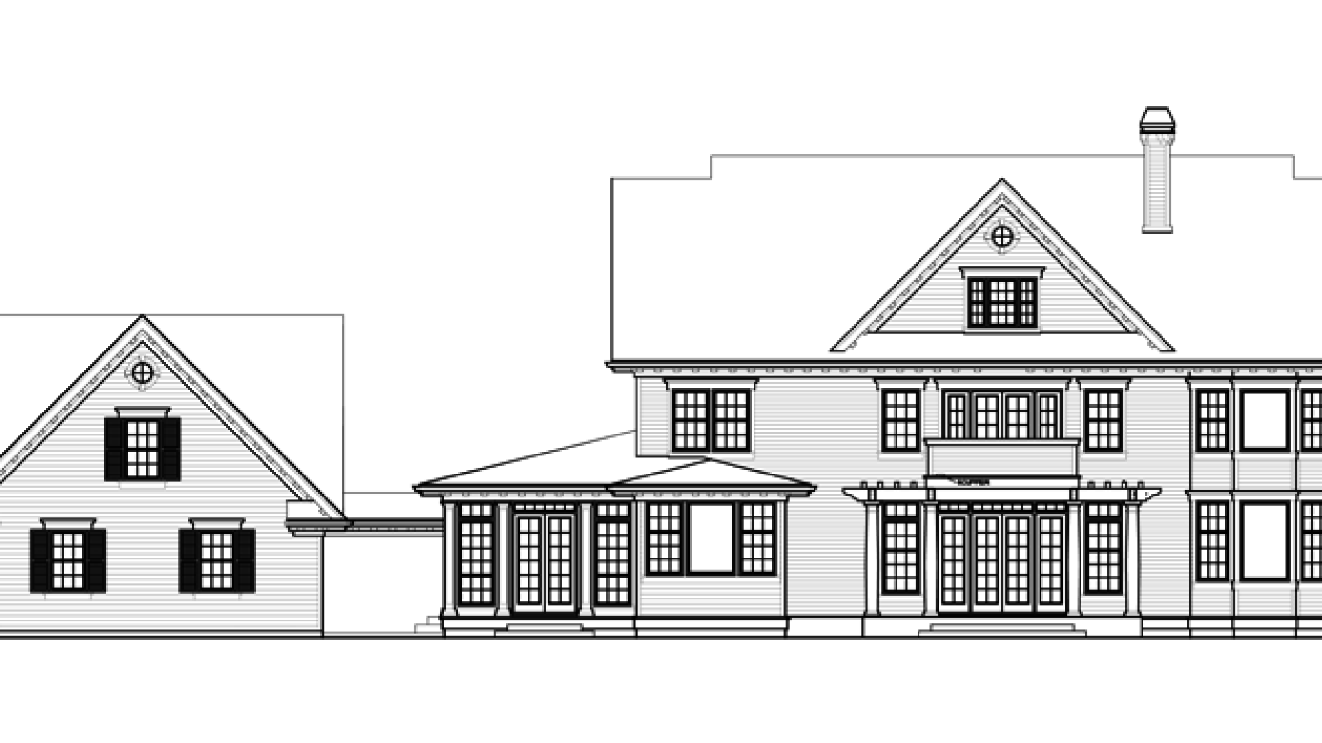 Colonial House Plan 2418A The Garnell: 5222 Sqft, 4 Beds, 3.1 Baths