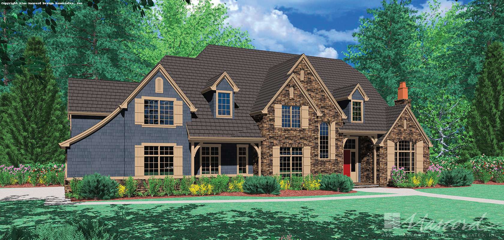 Mascord House Plan 2422: The Fireglow
