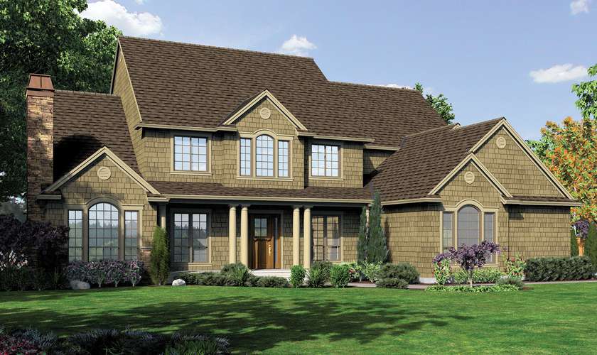 Mascord House Plan 2428CA: The Winthropshire