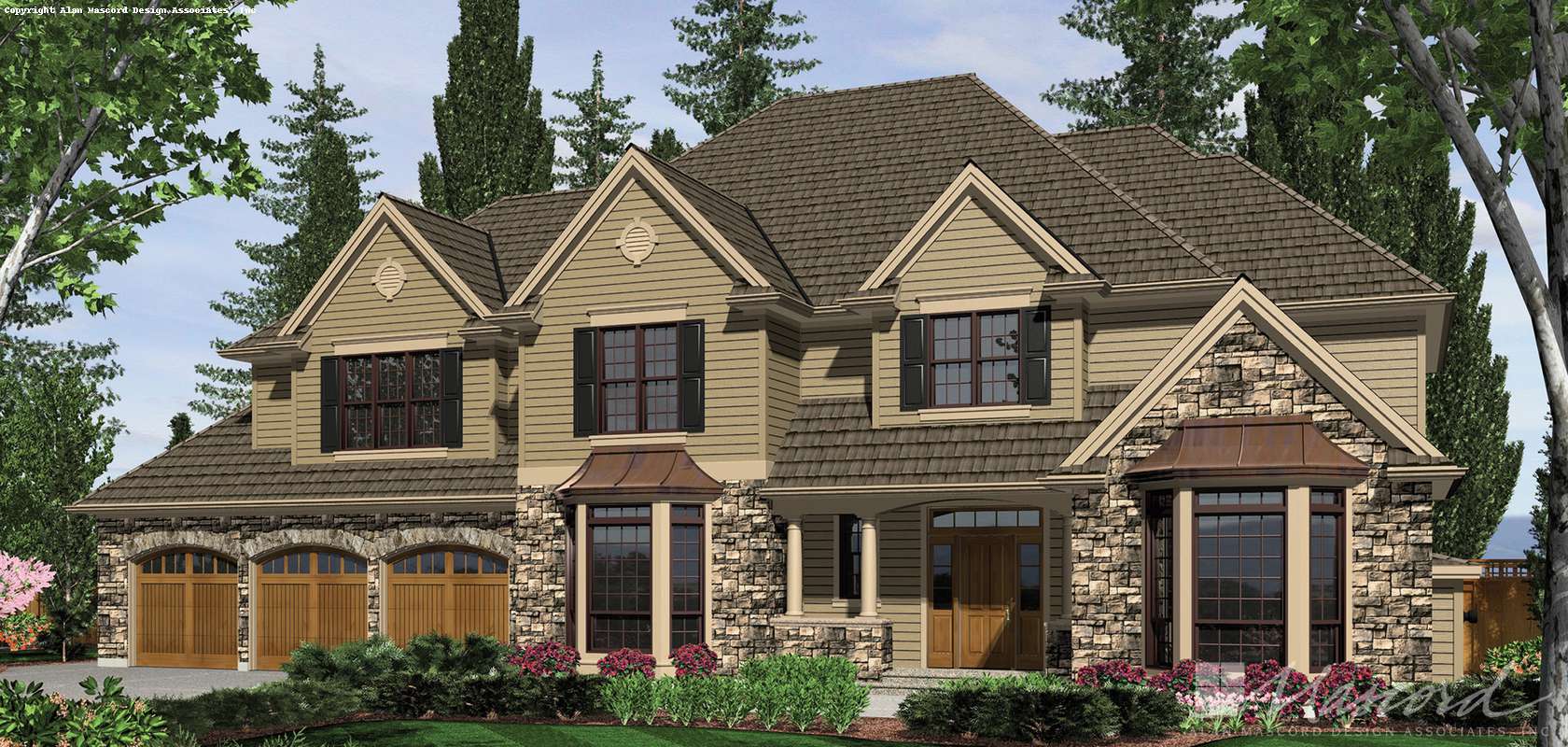 Mascord House Plan 2439: The Harwood