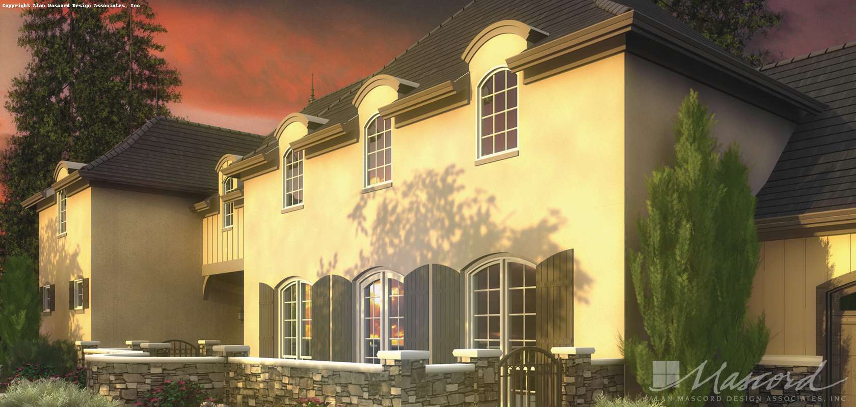 Mascord House Plan 2446: The Toussaint