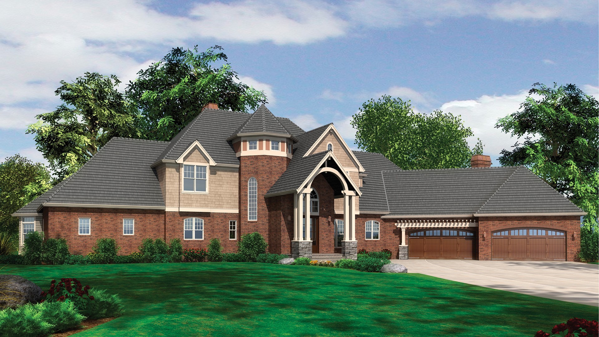 European House Plan 2455 The 7007 Sqft, 5 Beds, 4.1 Baths