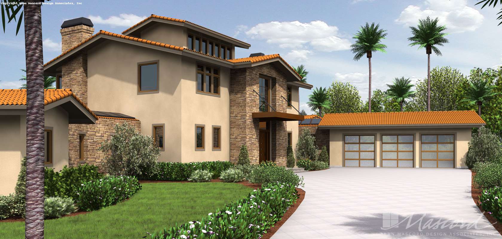 Mascord House Plan 2466: The Brunswick