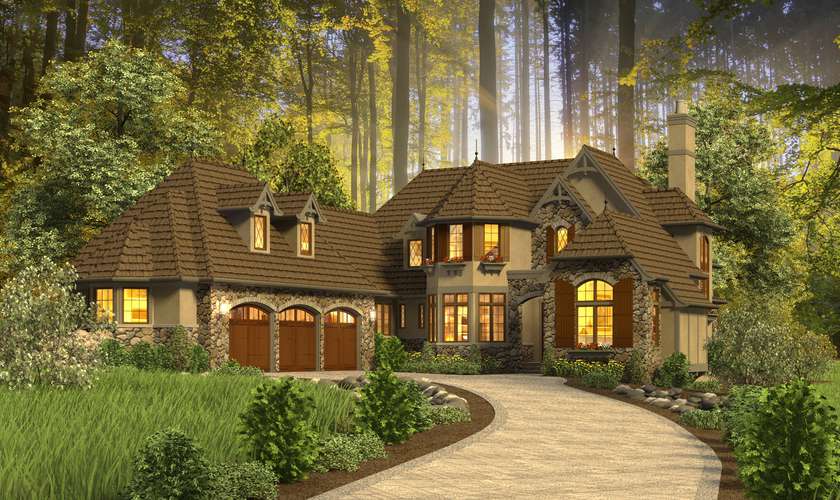 Mascord House Plan 2470: The Rivendell Manor