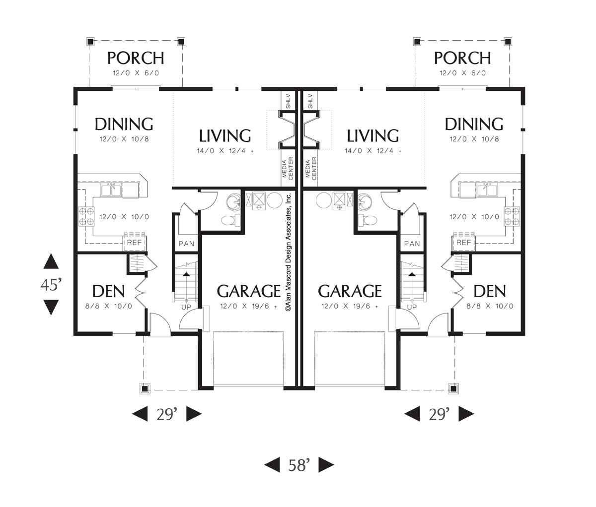 Traditional House Plan 4029 The Lambrook: 2950 Sqft, 3 Beds, 2.1 Baths