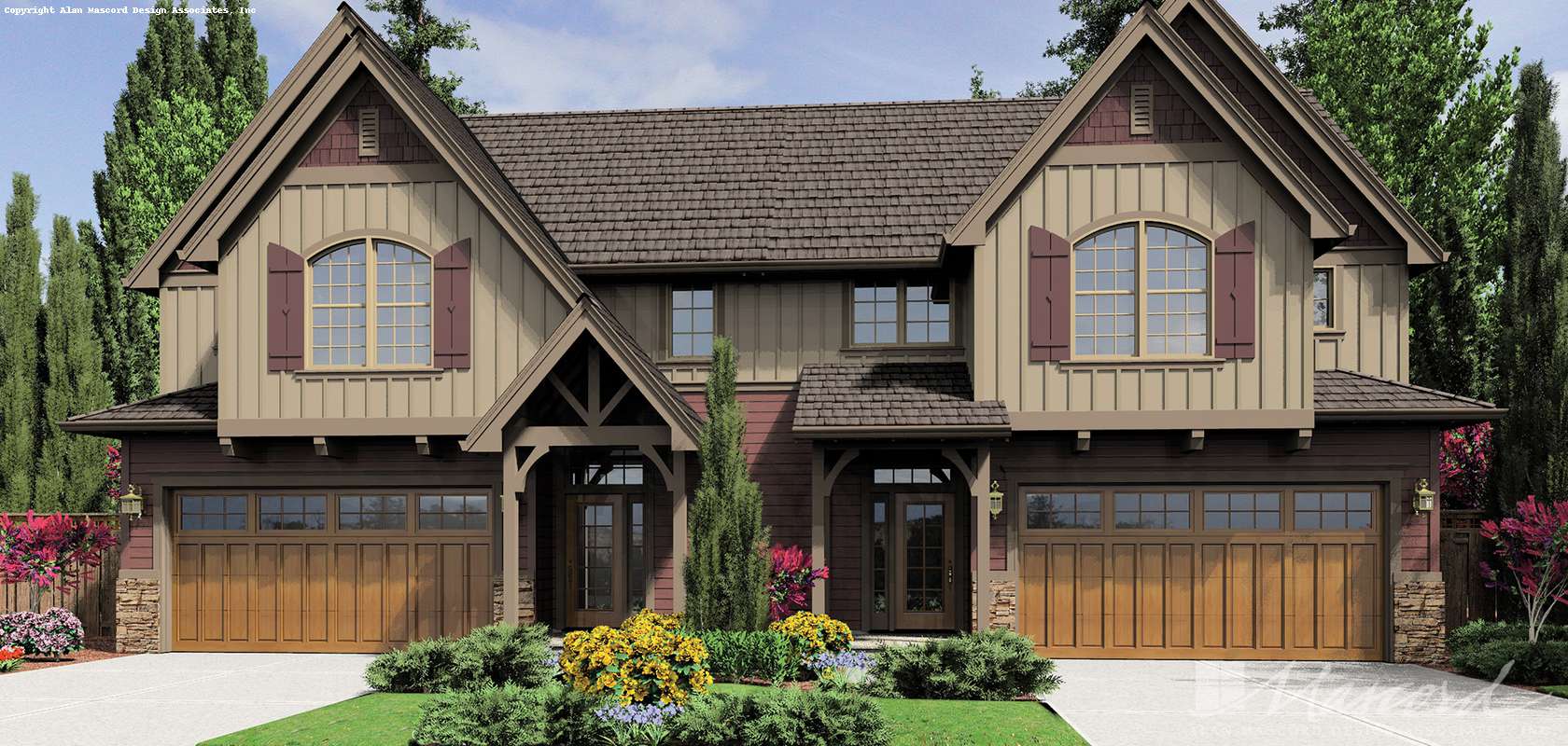 Mascord House Plan 4039: The Normandy