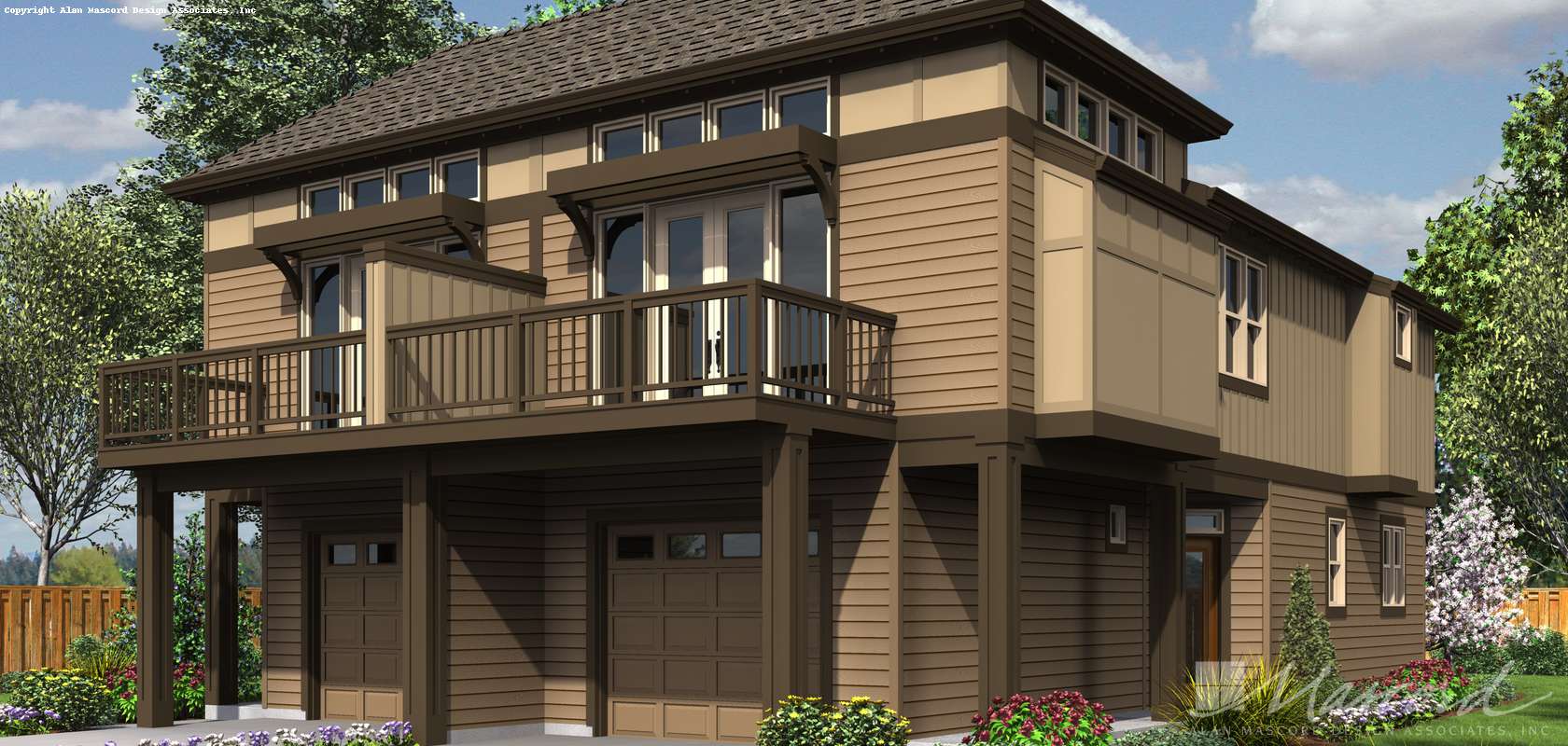 Mascord House Plan 4043: The Olsen