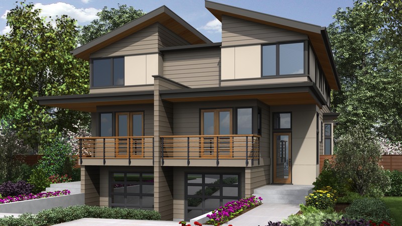 Contemporary House Plan 4044 The Grand Teton: 4002 Sqft, 2 Beds, 2.1 Baths